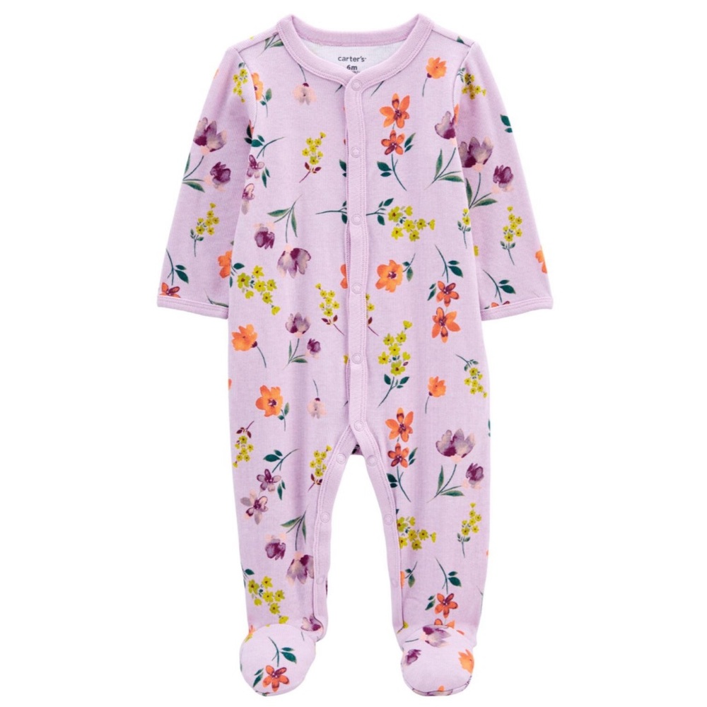 Carter’s purple floral PJs 6 month